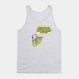 It looks like you are spending a lot of time on Pornhub - Clippy Funny Quotes Tank Top